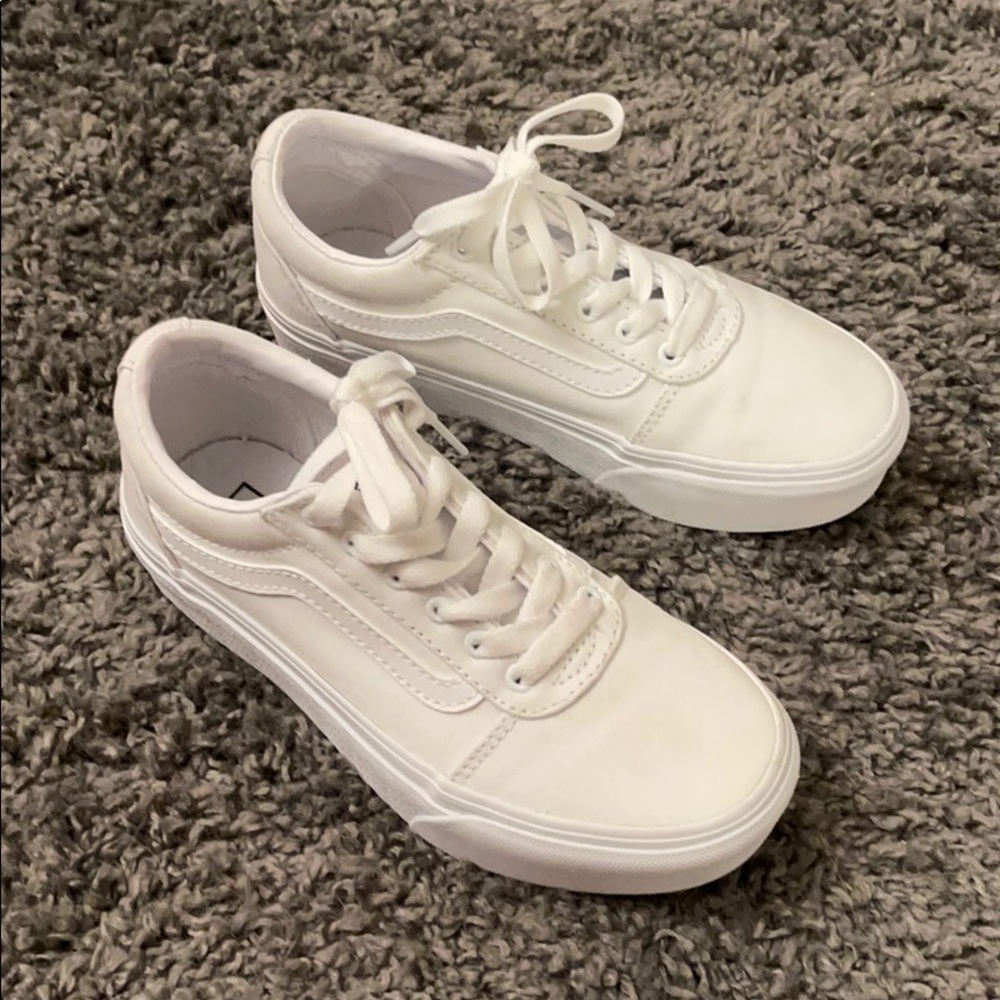 Kids White Vans